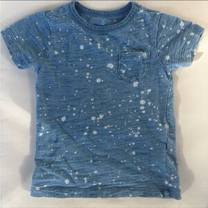 Crewcuts Blue and White Speckled Kids Tee